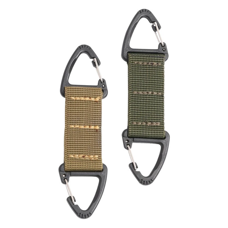 Наружная тактическая нейлонная лента рюкзак висячий ремень многоцелевой карабин двухточечный треугольный пряжка двусторонний быстрая подвеска брелок