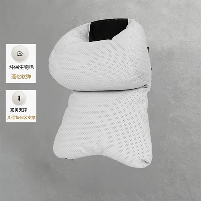 Auto parts car headrest and Car roof lining - 1-piece-headrest-double-pressure-relief-macchiato-rice-with-ventilation-holes