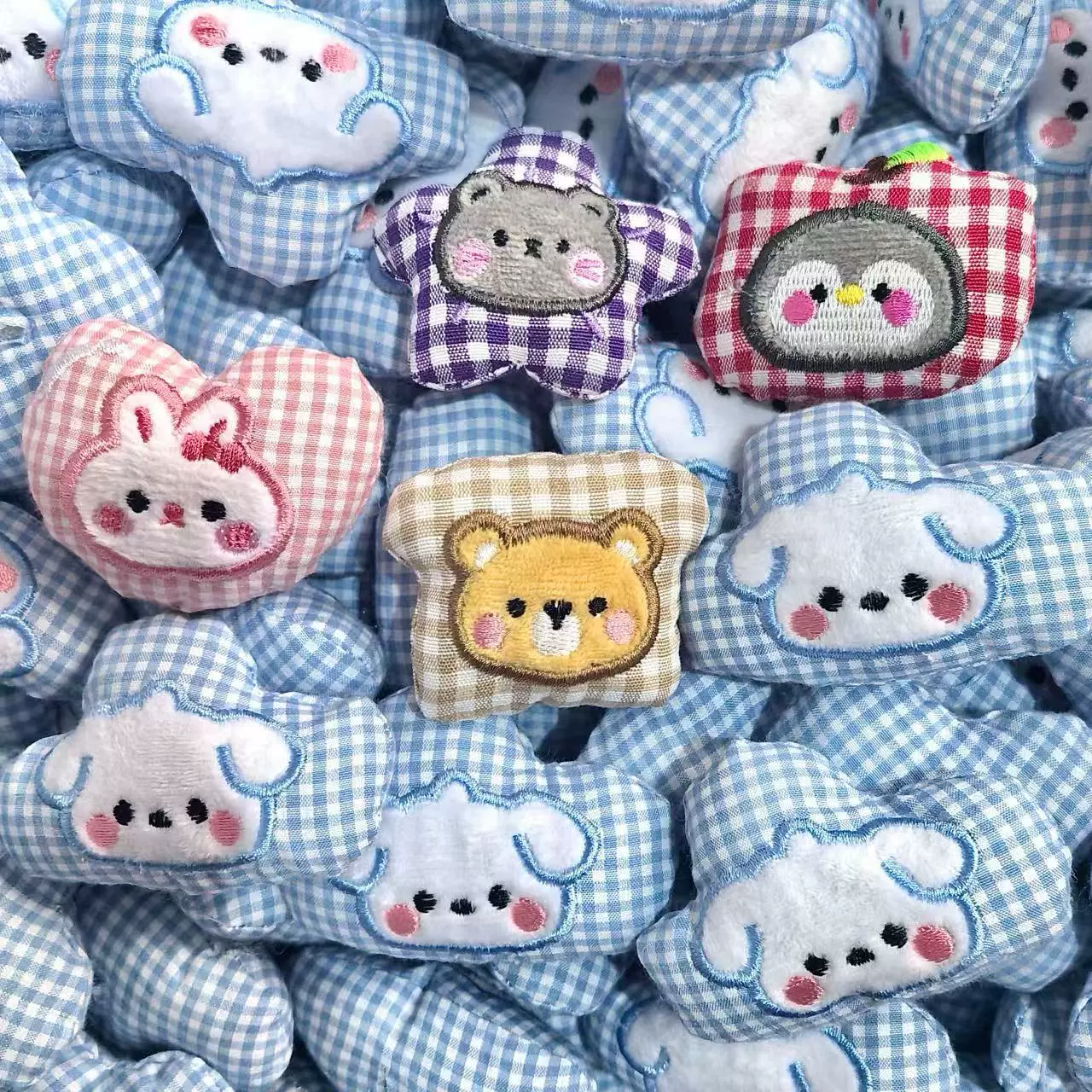 Милая клетчатая серия кукол с животными, сделай сам, заколка для волос, сумка, шляпа, носки, подвеска, аксессуары, носки с героями мультфильмов, аксессуары для мобильных телефонов