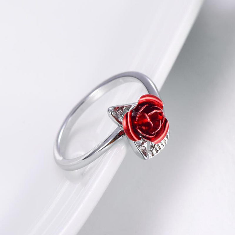 Fashion Flower Alloy Plating Womenu0027S Open Ring 1 Piece