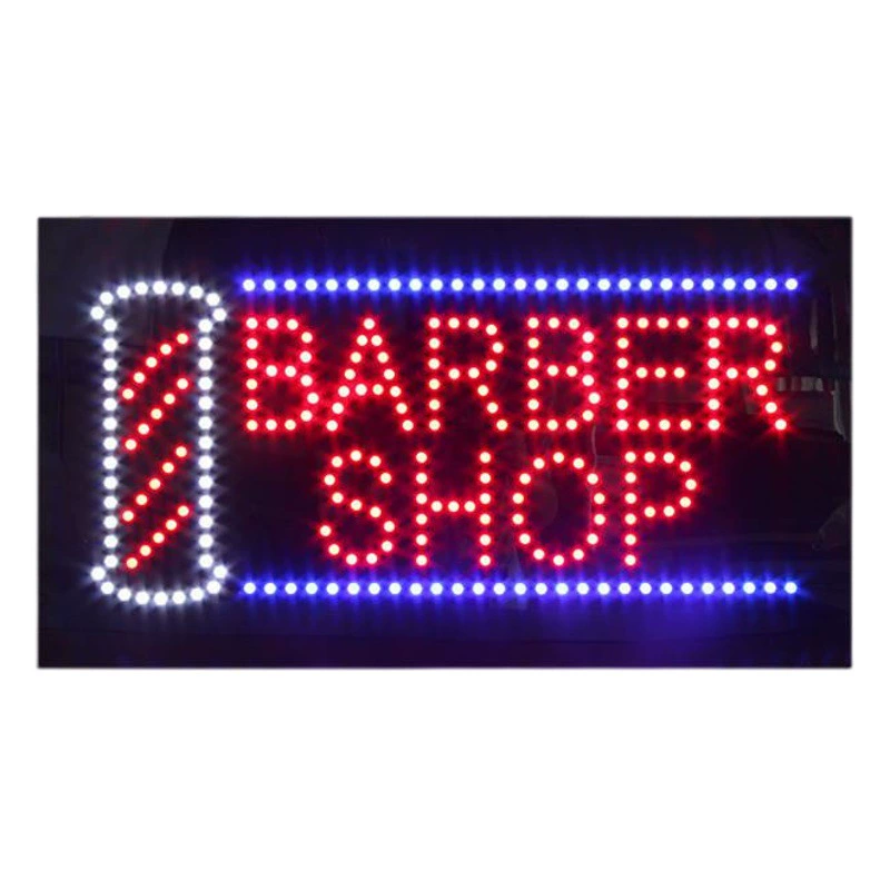Дунгуань производитель BARBER SHOP SIGN Парикмахерская вывеска светодиодный электронный световой короб