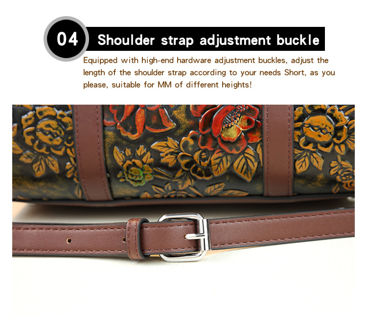 Elegant Retro Embossed Shoulder Bag For Women Large Capacity_voghion.com