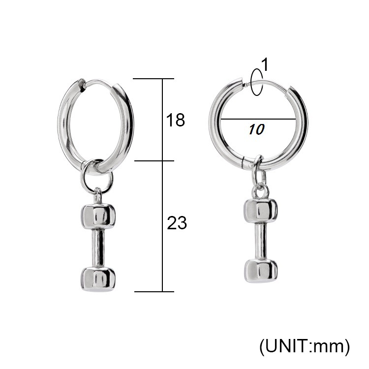 Minimalistiske herre øreringe i rustfrit stål retro_voghion.com