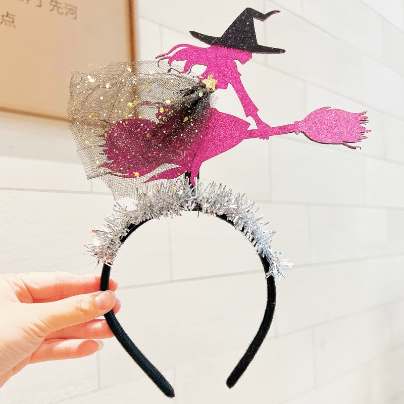 2025 クロスボーダー新ホット販売ハロウィンヘッドバンドヘアアクセサリー鬼祭りパーティーパーティー装飾ホリデー小道具頭飾り|undefined