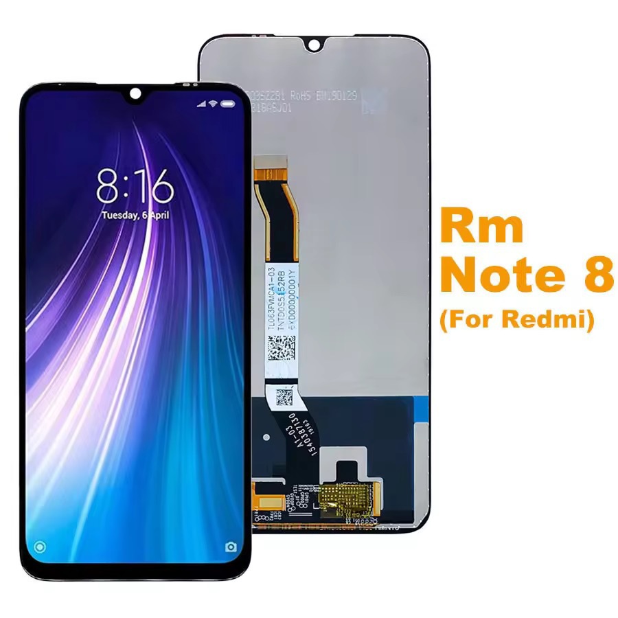 Aplicable para el conjunto de pantalla de teléfono móvil Redmi Note8 con marco WF LCD
