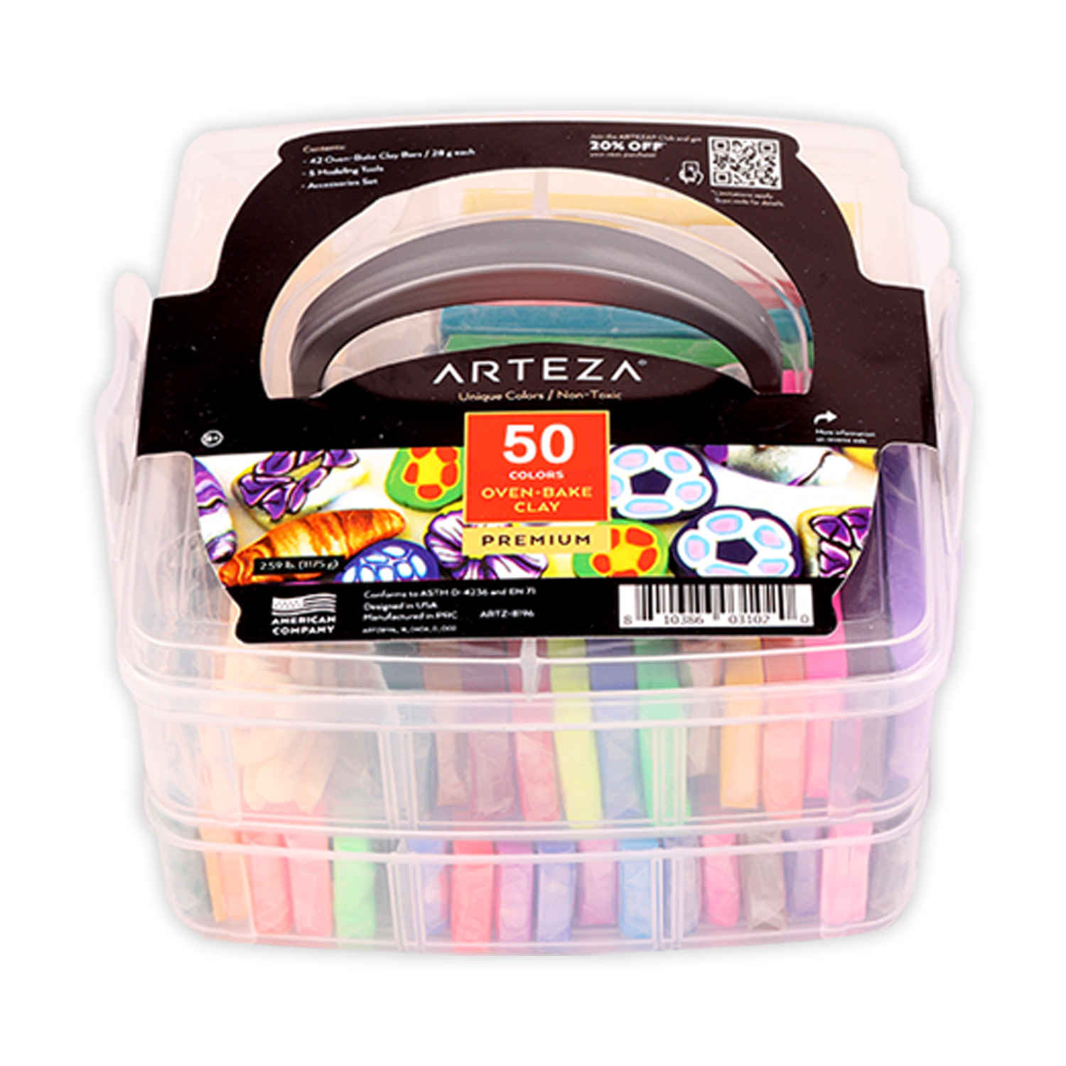 Arcilla suave 50 colores 24 colores plastilina maleta colorida de arcilla arcilla para horno Amazon juego de herramientas de arcilla