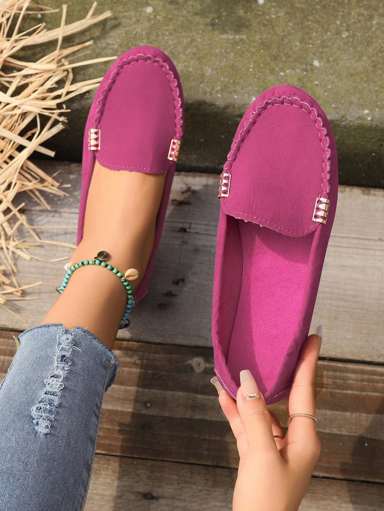 Cross-border Year-round In-stock Flat Shallow Casual Women's New Spring And Autumn Models, Large Size Lightweight Work_vogvips.com