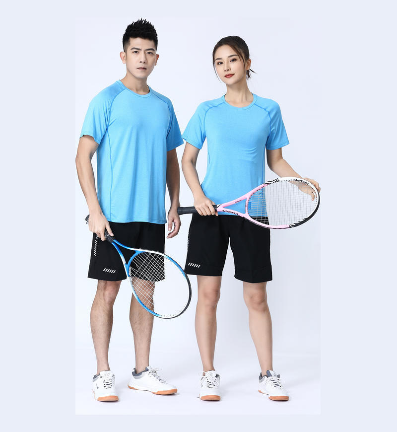Nueva ropa de secado rápido camiseta de mangas cortas de verano elástico transpirable ropa deportiva de correr al aire libre seco rápido cuello redondo