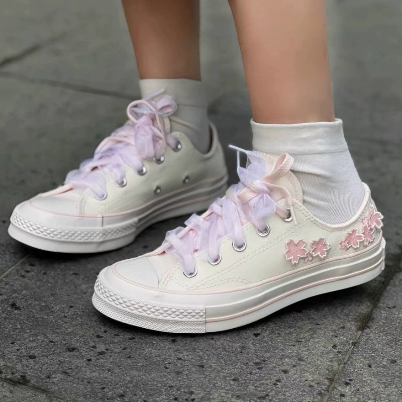 Chunyuan Meiqi Converse 1970-е годы Sakura вышивка наушники? (Oops)