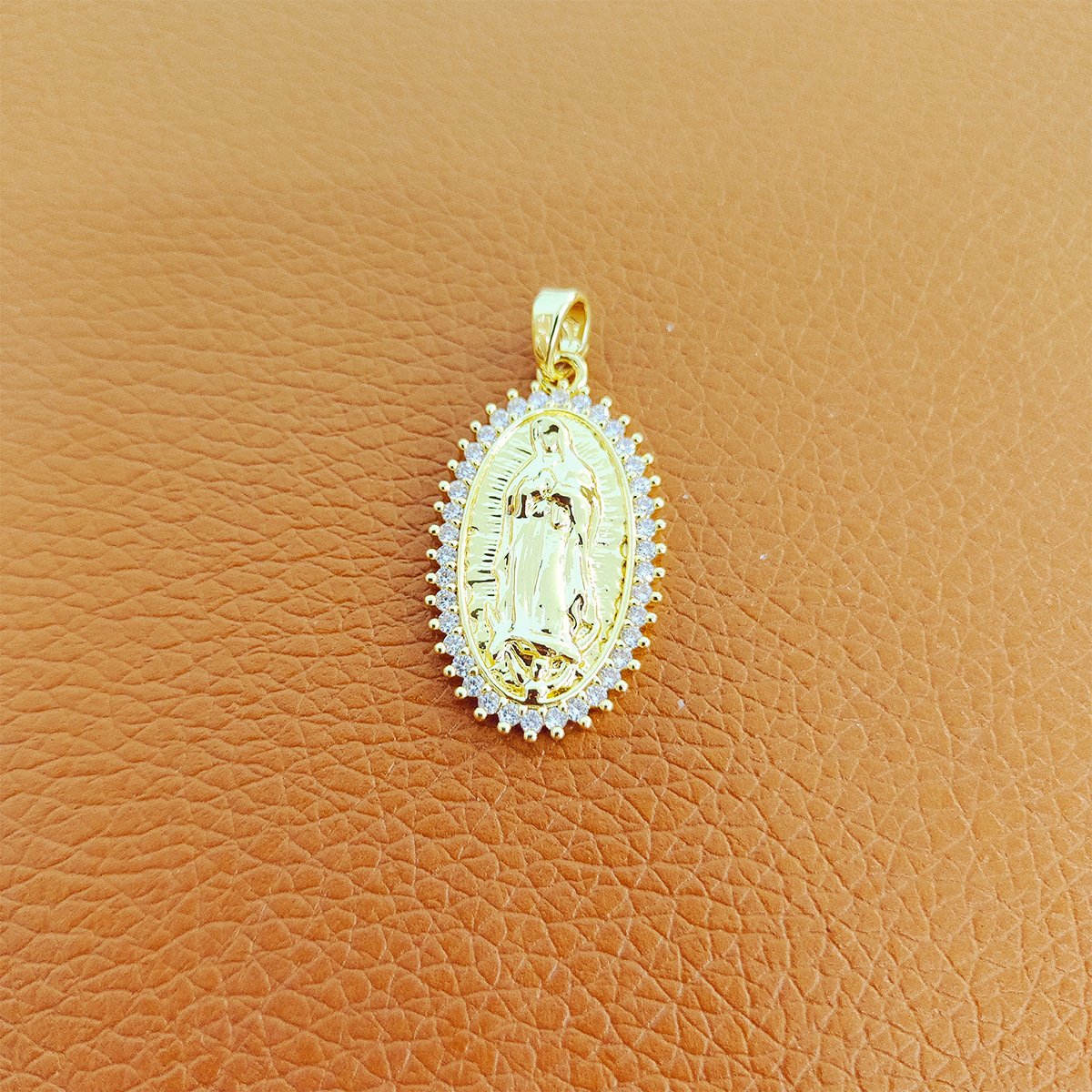 Virgin Mary, Jesus Pattern All Seasons Season 1 Piece 3-6cm Copper Virgin Mary Jesus Pendant
