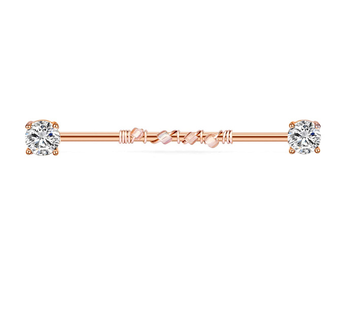 16G labret stud size and finish detail