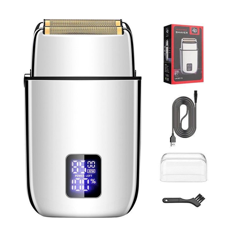 3-cuchillo eléctrico Red de vaivén hombres máquina de afeitar blanqueamiento dispositivo multifunción maquinilla de afeitar hogar Calvo pelo Clipper