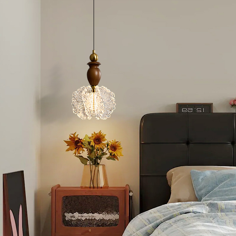 French-Style Vintage Master Bedroom Bedside Chandelier, Entryway Hallway Retro Dining Room Bar Counter High-End Exquisite Small Chandelier