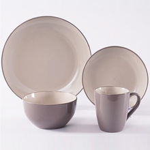 批發陶瓷碗 炻瓷色釉餐廳陶瓷餐具 馬克杯套裝家用碗碟創意印logo