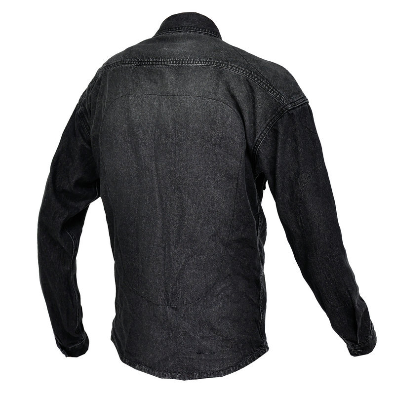 VOLERO motocicleta montar chaqueta de mezclilla hombres y mujeres casual retro negro chaqueta de la motocicleta camisa Chaqueta resistente a la caída