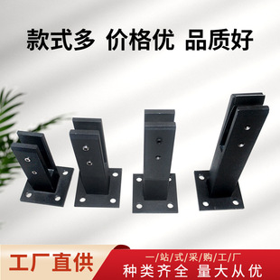 Carbon Steel Glass Clamp, No-Drill Pool Glass Fixing Clamp, Staircase Balcony Handrail Guardrail Base Floor Clamp Wholesale