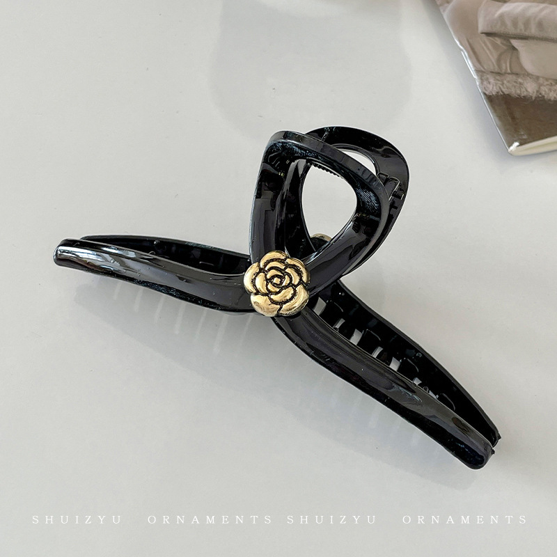 Francés elegante headwear Otoño e Invierno felpa updo clip de pelo gran tiburón clip horquilla de alto grado al por mayor