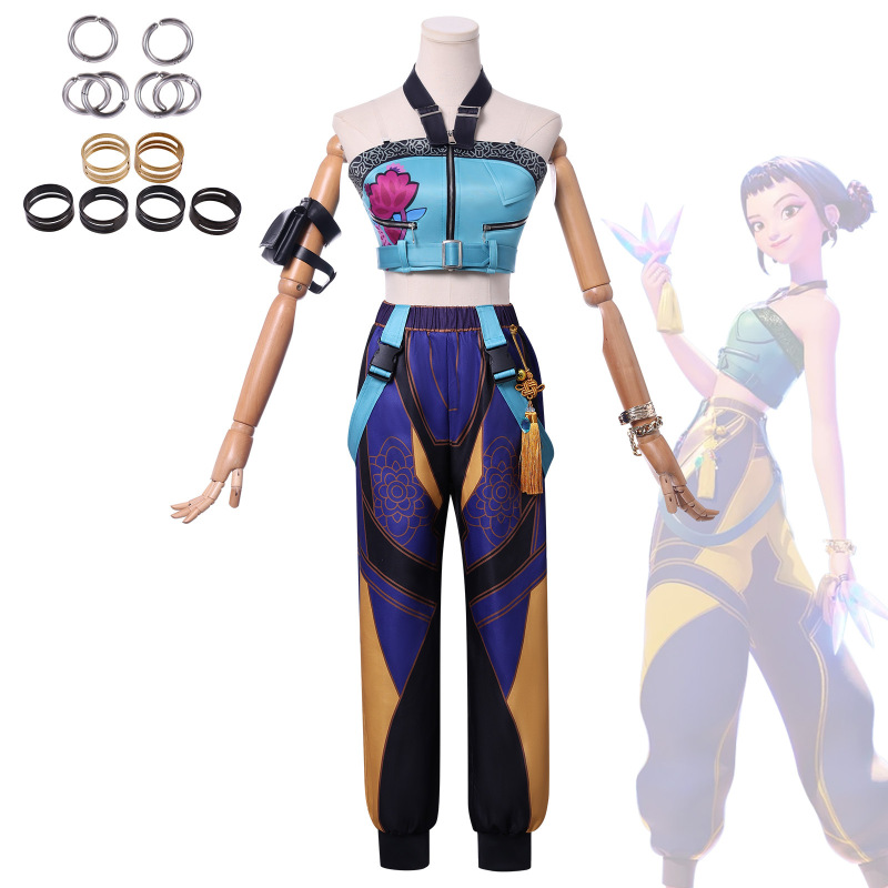 クロスボーダー新K-POPガールズグループK-POPハンターガールズグループcos服ルミミラゾイコスプレ衣装|undefined