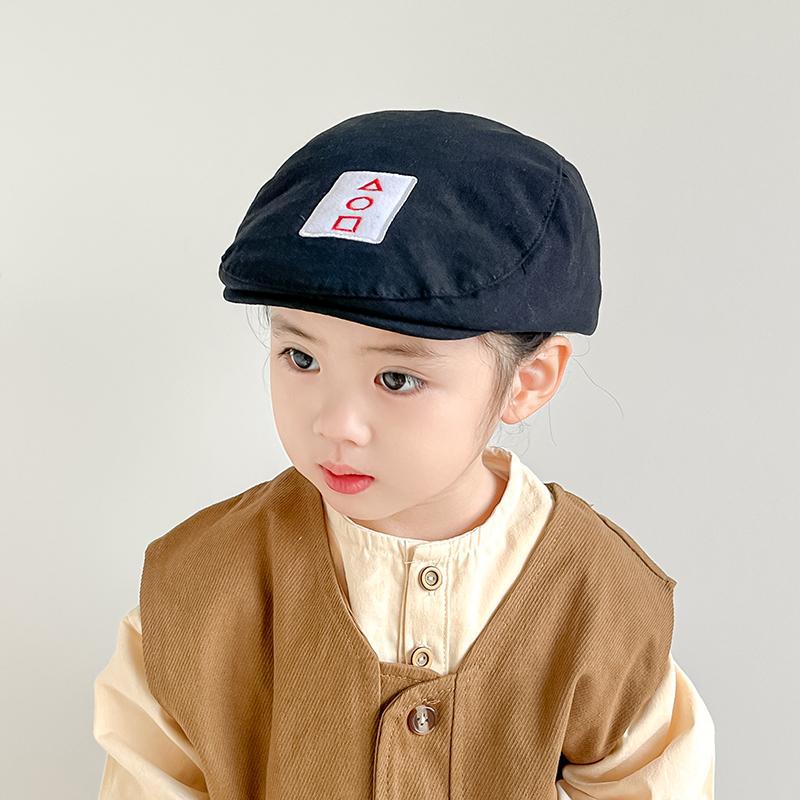 Sombreros infantiles primavera y otoño delgada boina para niños coreanos gorra de boca de pato para niños moda extranjera versátil sombrero solar