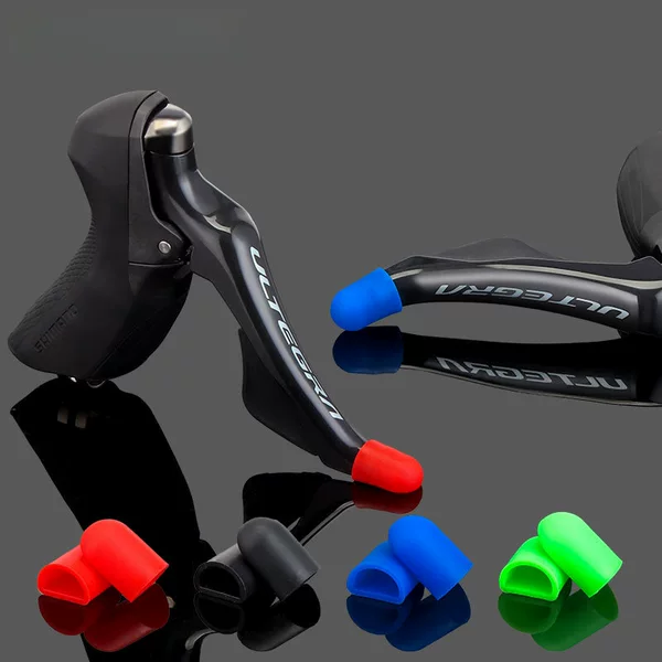Toopre Road Bike Transmission Protective Cover Mountain Bike Hand-Changed Anti-Scratch Cover Colorfulful Silicone Cover Brake Handle Cover