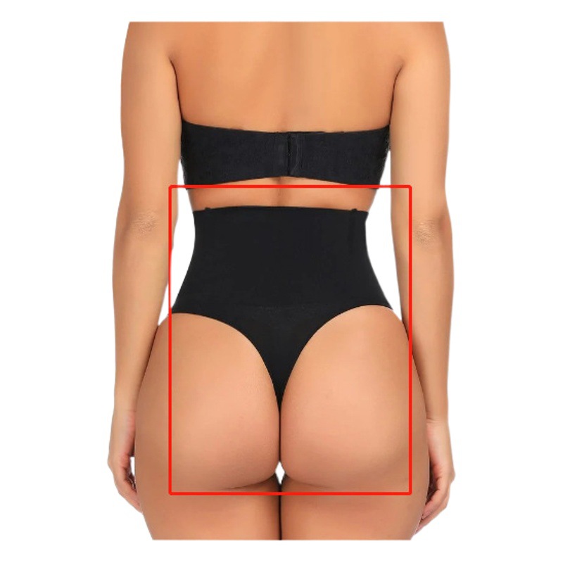 Europa y América sexy cintura media vientre contracción cadera pantalones de elevación sin costuras imitación curling cuerpo de elevación de la cadera pantalones de cintura alta triángulo en forma de t interior