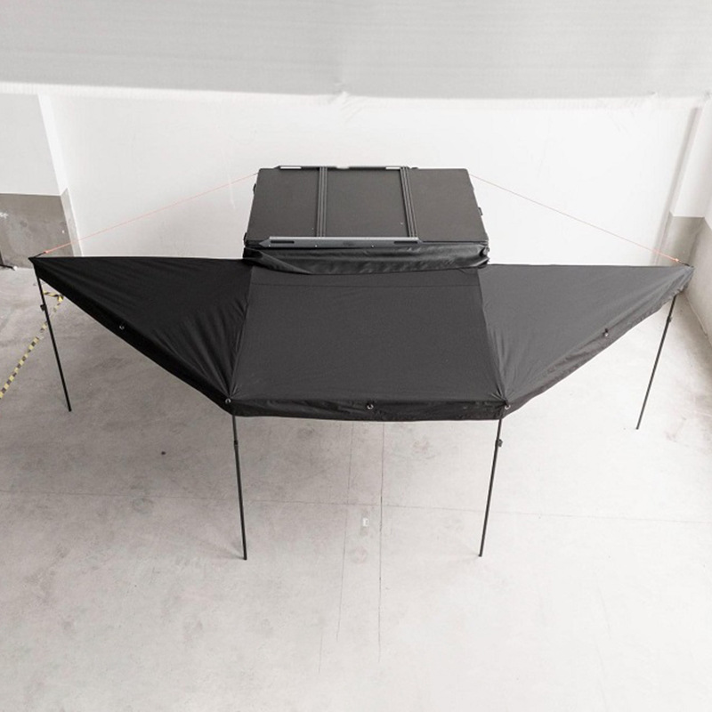 Outdoor self-driving camping equipment this car 270-degree car side canopy portable quick-opening sunshade canopy camp tent