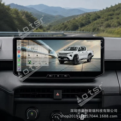 Cross-border 2026 Toyota Hilux Hilux car 12.3inch multimedia DVD Android navigator GPS