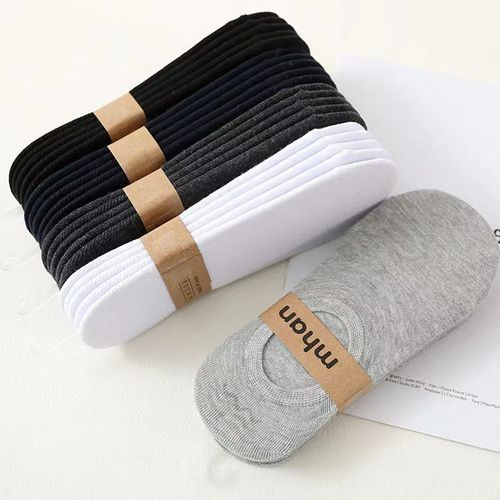 Socks ins men's socks women's socks short socks boat socks spring and summer breathable sweat-absorbent invisible fashion pure white sports socks commuter socks