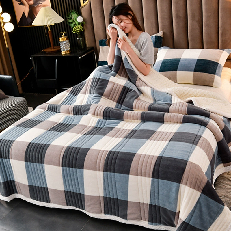 Тёплое одеяло для отдыха, для сна и дивана, увеличенная плотность, подарок на день рождения