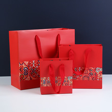 中国风礼品袋红色本命年喜庆包装袋国潮印花礼品包装袋纸袋手提袋