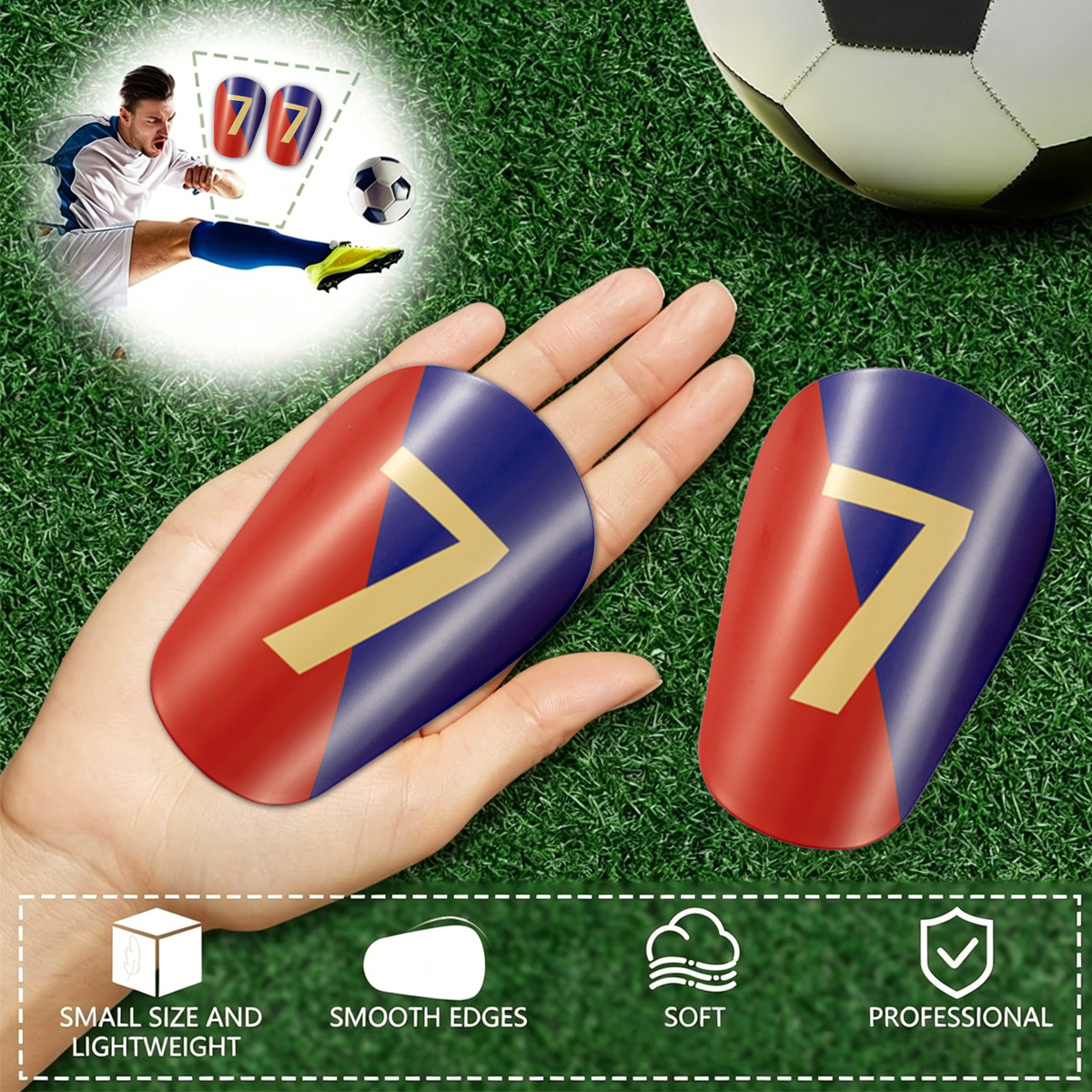 Football Shin Guard Children's and Adult Sports Protection Inserts