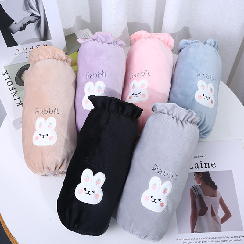 2023 new long plush oversleeve women's autumn and winter cute adult oversleeve anti-dirty sleeve office oversleeve work