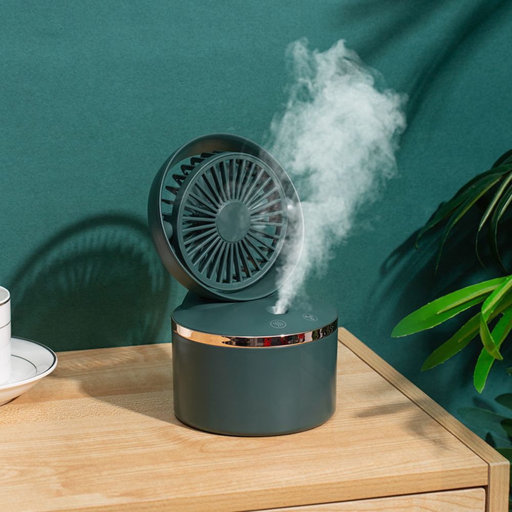 2021 New Year usb charge household to work in an office desktop Fan wholesale Humidification Spray Fan Mini electric fan