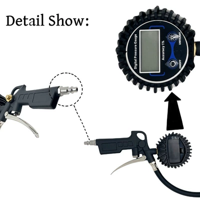 Standard, Aluminum Alloy Model, Air pressure gauge/tire pressure gauge