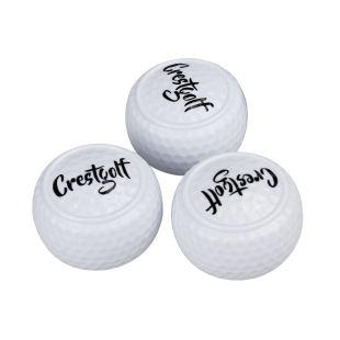 New Golf Flat Ball Golf Practice Ball Two-Layer Putting Practice Ball Can Be Printed with Logo Cross-Border Hot Sale