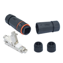 Cat6A�����ǧ��90&deg;���RJ45����IP68��ˮ��X�W���W�j���ģ�K