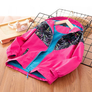 Children's Clothing Autumn New Arrival Men's and Children's Coat Large Children's Windbreaker fleece-lined Thickened Jacket Girls' Stylisic Jacket