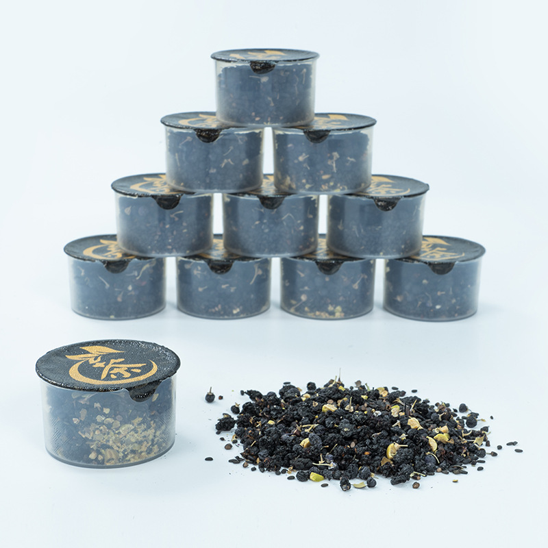 Five Black Herbal Tea (Wu Hei Cha) — Black Bean, Black Rice, Black Goji, Mulberry & Black Sesame Blend quality and texture