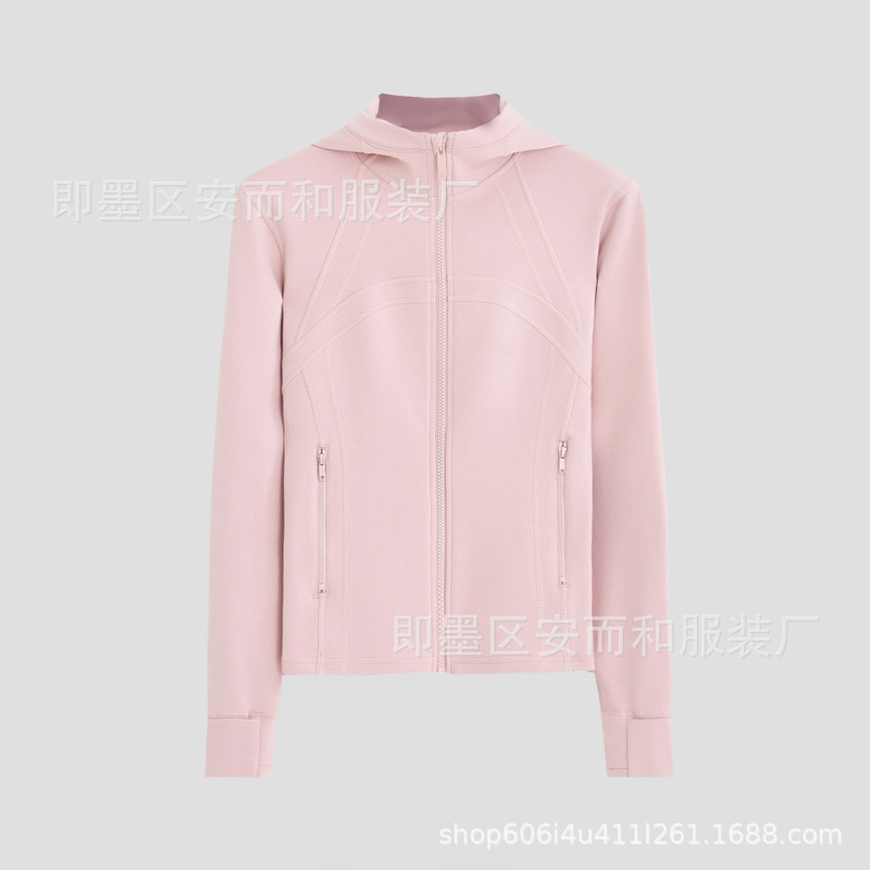 科耐丽连帽休闲运动卫衣外套女2025秋季收腰显瘦双向锁温保暖上衣|undefined