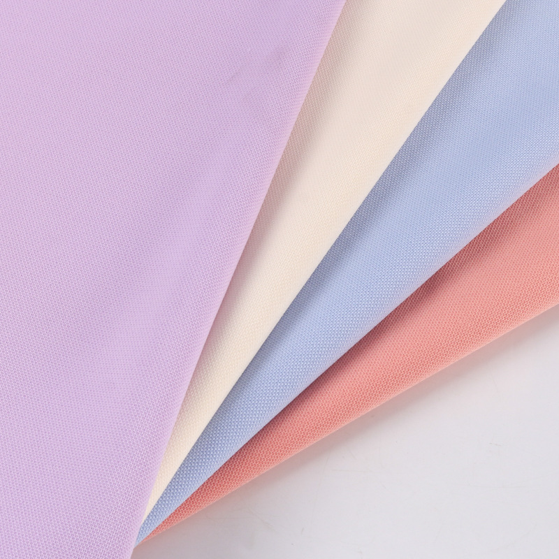 涤氨空气层布健康布现货吸湿弹力针织布运动校 服面料