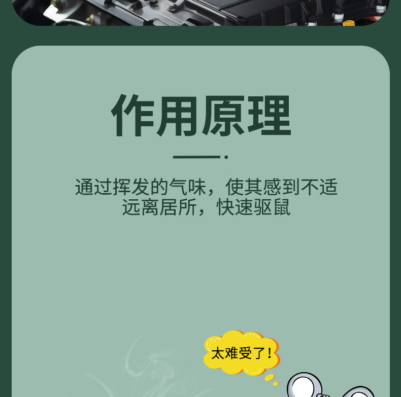 Engine Compartment Anti-Rat Device Car Rat Repellent Car-Specific Small Vehicle Anti-Rat Cat Repellent Machine for Inside the Car