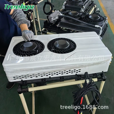 Manufacturer's new double-fan split: Automotive air conditioning