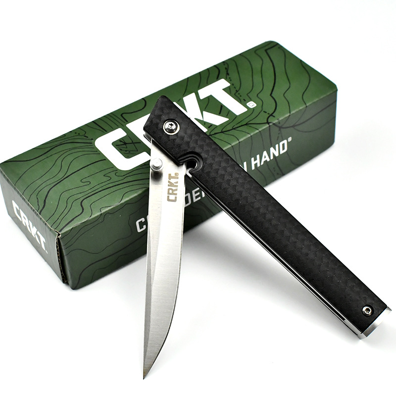 CRKT7096户外折叠刀防身折刀跨境货源厂家直供野外防身口袋小刀具
