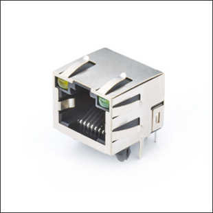 Ensheng Rj45 Crystal Interface Network Socket Connector Shielded with Light and Spring Manufacturer Wholesale Direct Sales