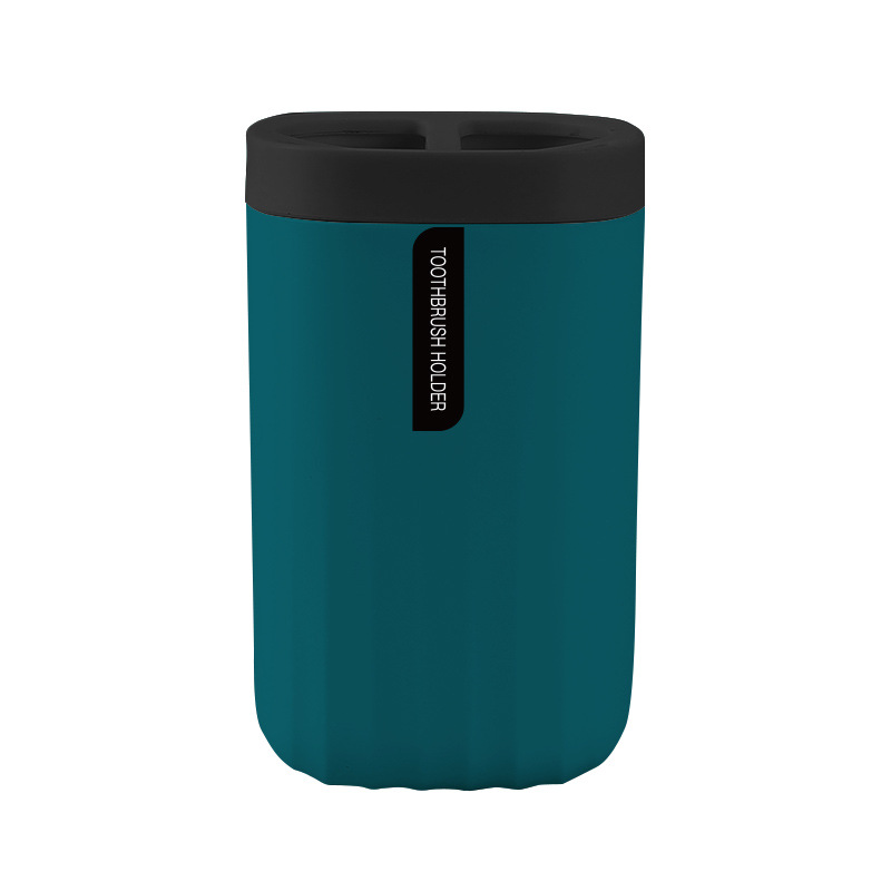 Patrón de onda Estilo nórdico cepillo de dientes caja de almacenamiento de plástico baño Baño hogar lavado taza de almacenamiento rack taza cepillo de dientes titular
