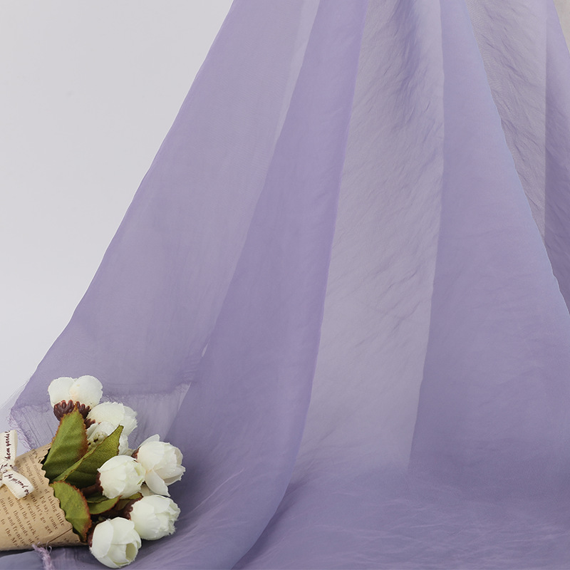 暮雲紗 雪紡紗歐根紗面料 透視裝童裝漢服防曬服連衣裙面料