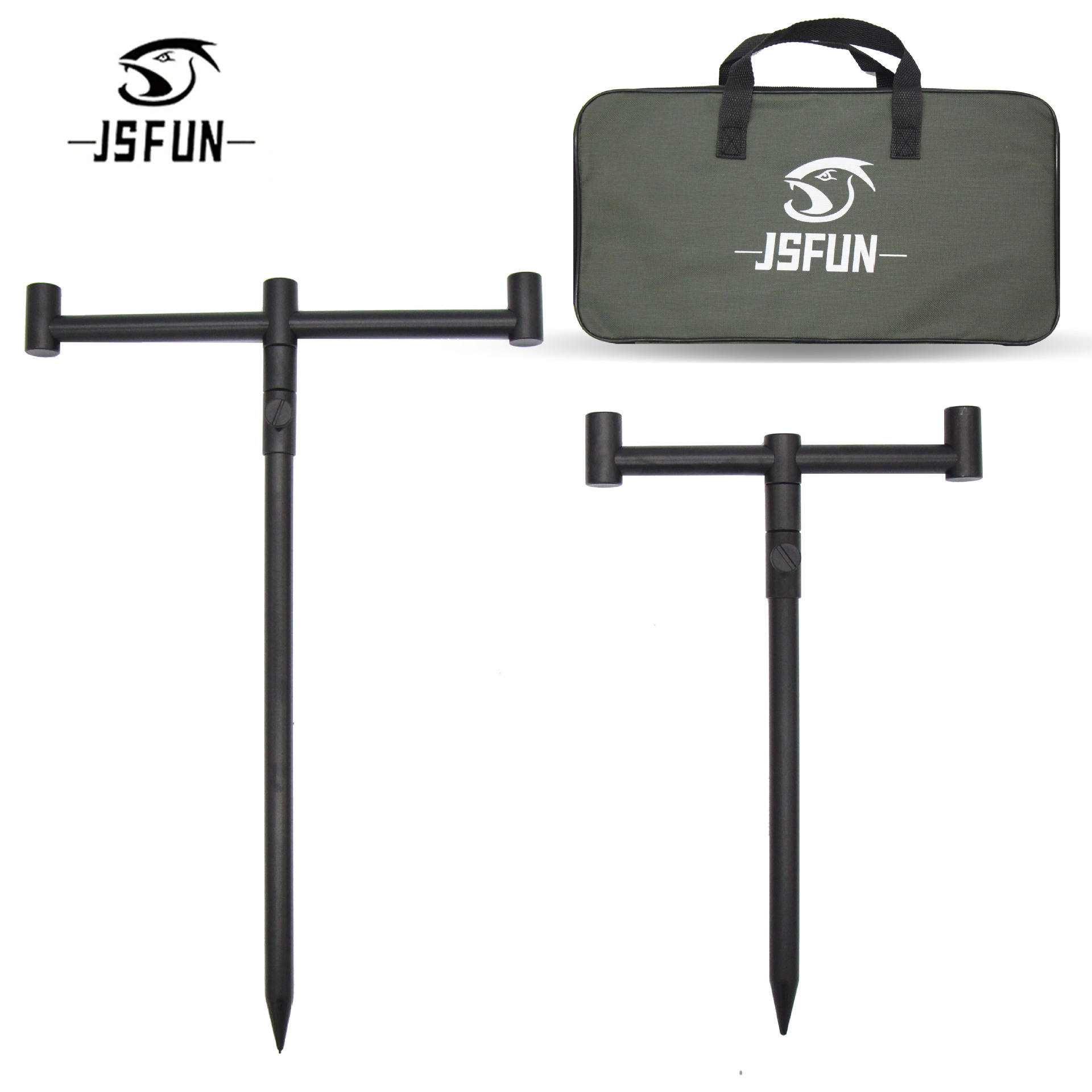 Cross-border cross-bar combination European carp fishing fly fishing aluminum alloy bracket battery fishing alarm bracket