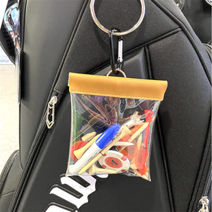 Transparent Golf Tote Bag Valuables Bag Golf Nail Bag Portable Golf Accessories Bag Shrapnel Bag