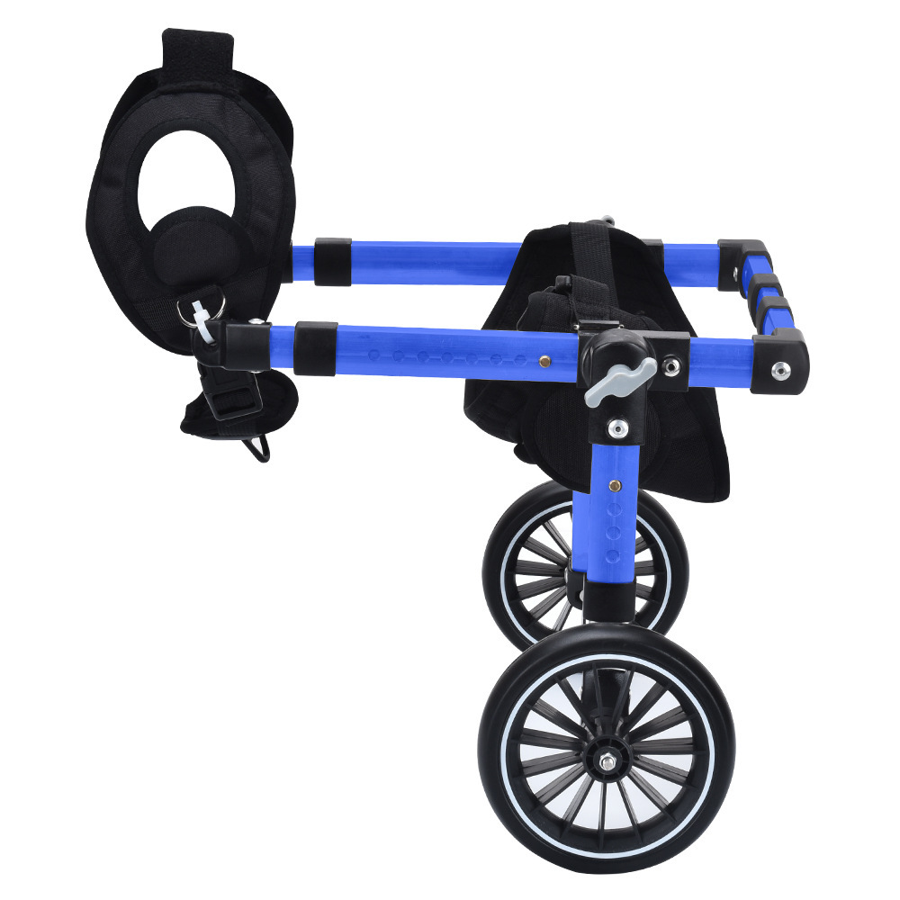 Asistente de scooter para perros, soporte de pie, acción, rehabilitación de perros ancianos, carrito de asistencia para mascotas lindo plegable