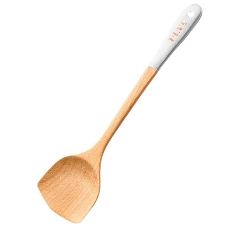 Una gran cantidad de arroz cuchara de arroz casera cuchara de arroz regalo de arroz resistente a altas temperaturas madera no stock silicona
